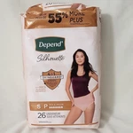 Depend Silhouette Maximum Absorbency Underwear Women S/p Beige 26 Count. Fixed Price $15.99.