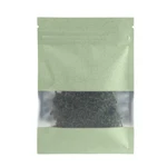Green/silver Food-safe Aluminum Flat Zip Seal Bag For Salt Products 10X15CM. Fixed Price $9.99.