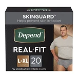 Depend Disposable Underwear Male / X-large Maximum 20 Ct. Fixed Price $33.81.