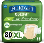 Fitright Adult Diapers, Extra Heavy Absorbency, Xl (waist Size 56IN-64IN), 80 Co. Fixed Price $59.94.