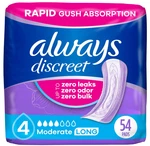 Always Discreet Adult Incontinence Pads For Women, Moderate Absorbency, Long Len. Fixed Price $23.43.