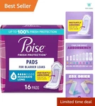 Poise Incontinence & Postpartum Pads For Bladder Leaks, 4 Drop Moderate Absor.... Fixed Price $11.99.