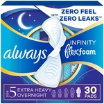 Always Infinity Feminine Pads For Women, Size 5 Extra Heavy Overnight. Fixed Price $17.55.