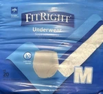 Medline Fitright Ultra Protective Underwear, Medium, 28" To 40" Waist, QTY=20. Fixed Price $14.00.